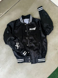 “Not 4 Social Distance” Varsity Jacket (Black/Reflective)