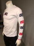 “B$C” Long Sleeve Logo Tee (White/Navy Blue/Red)