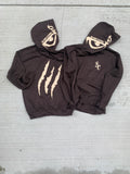 Mongoose Pullover Hoodie (Brown/Cream)