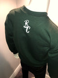 “Opposition” Crew Neck Sweater (Forest Green/White/Gold)