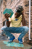 “B$C” Logo Tee (Yellow/Blue)