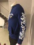 Billionsclothing Zip Up Hoodie (Blue/White/Gold)