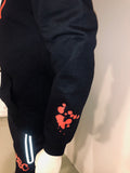 Billion$ Clothing “Vandalism” Zip-Up Hoodie (Black/Red/White)