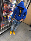 “Zipper” Pullover Hoodie (Black/Yellow)