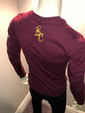 “Billionsclothing” Long Sleeve Burgundy