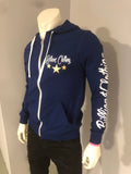 Billionsclothing Zip Up Hoodie (Blue/White/Gold)