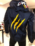 Mongoose “Windbreaker” Zip-Up Jacket (Navy Blue/White/Red/Yellow)