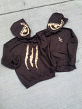 Mongoose Pullover Hoodie (Brown/Cream)