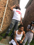 “Problems” Tee (White/Red)
