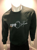 “Opposition” Crew Neck Sweater (Forest Green/White/Gold)