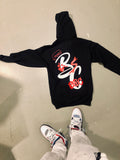 Billion$ Clothing “Vandalism” Zip-Up Hoodie (Black/Red/White)
