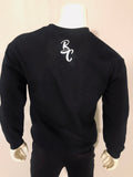 “Billion$ Clothing” Crew Neck Pullover Sweater (Black/White/Reflective)