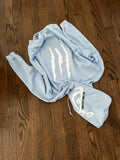 “Mongoose” Pullover Hoodie (Baby Blue/White/Black)