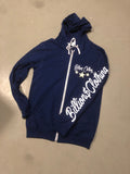 Billionsclothing Zip Up Hoodie (Blue/White/Gold)